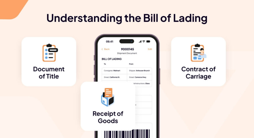 Bill of lading purpose