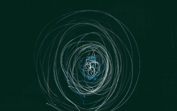 steel wool against black background