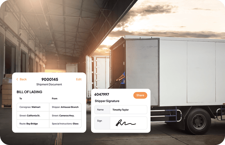 Real Time Proof Of Deliveries