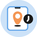 Timestamps gps icon