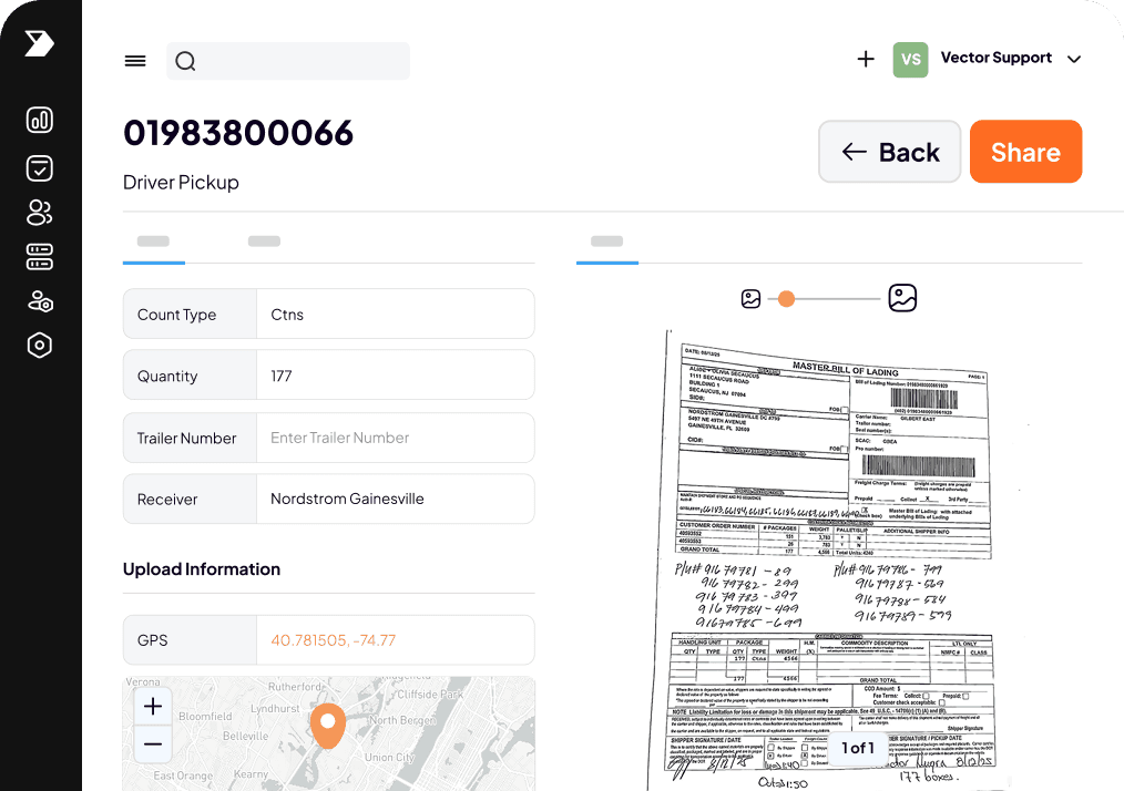 Source truth shipment lifecycle management view